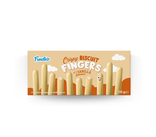 Fundiez Biscuit Fingers White 115g